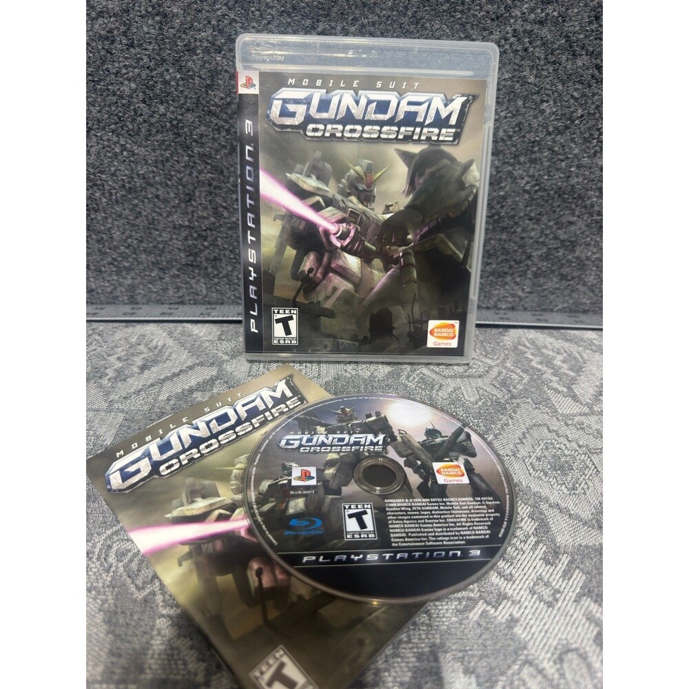 Mobile Suit Gundam Crossfire PS3 CIB Complete Manual Bandai Namco EUC